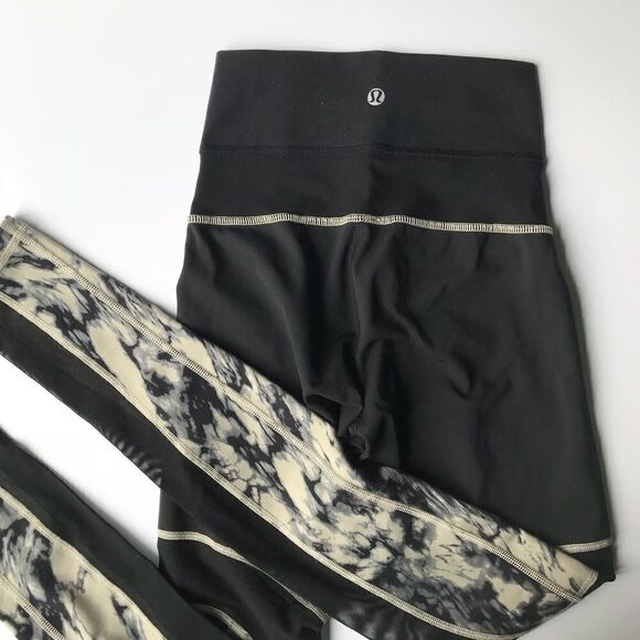 Lululemon Sz 2 marble granite mesh legging - Picture 5 of 6